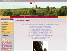 Tablet Screenshot of domaine-du-granit.com